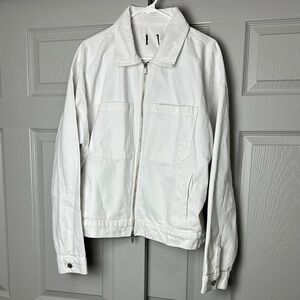 White Zip-Up Jacket
